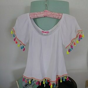 Social Teen Pompom Crop Top